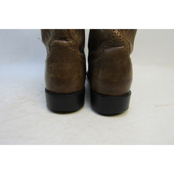 Ariat Mens Size 9 D Brown Leather Stockman Cowboy Western Boots main image 4